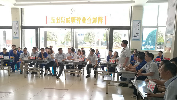 Z6尊龙凯时特瓷乐成举行企业治理知识角逐活动