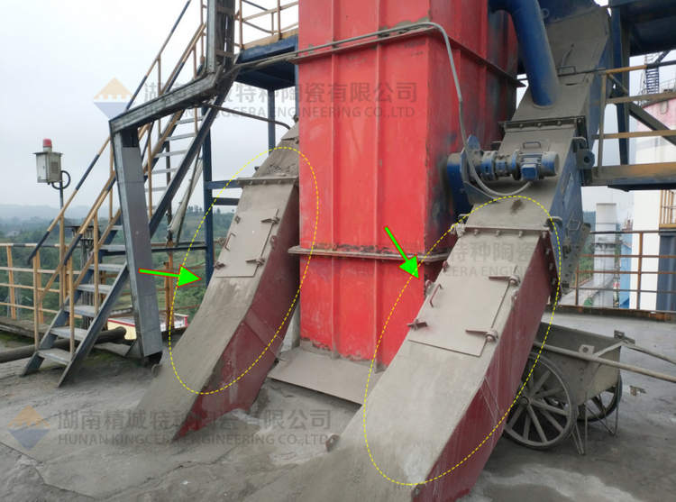 Z6尊龙凯时特瓷牌耐磨陶瓷内衬下料溜槽