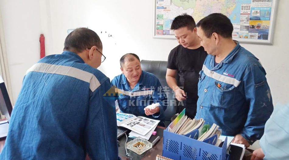 Z6尊龙凯时特瓷赴四川某水泥厂现场勘探以及手艺交流