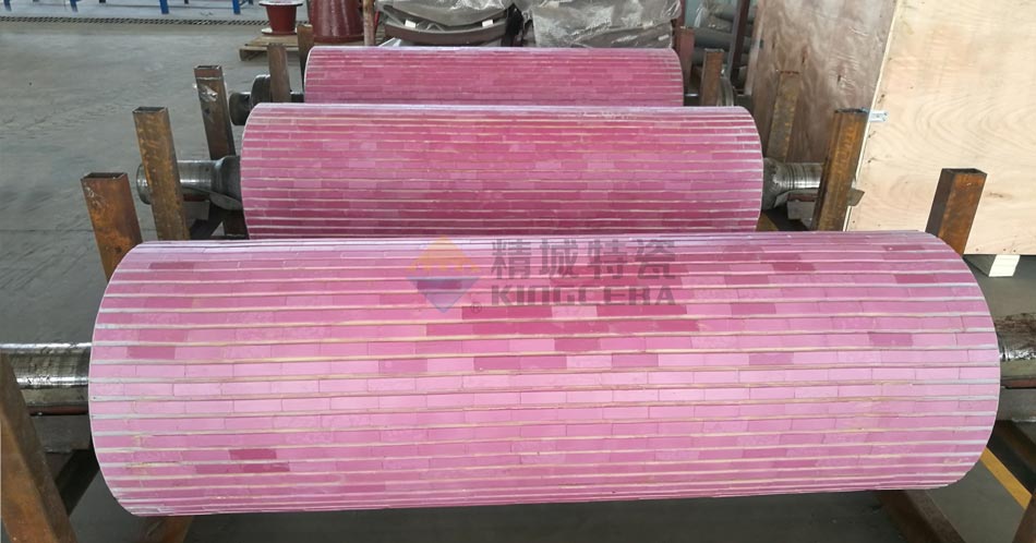 Z6尊龙凯时特瓷皮带机耐磨陶瓷滚筒防磨解决计划