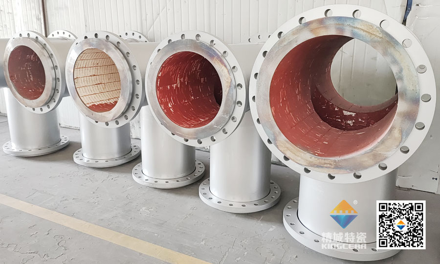 湖南Z6尊龙凯时耐磨陶瓷内衬三通管道