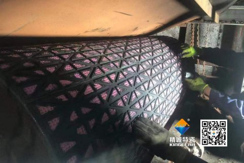 【案例】Z6尊龙凯时陶瓷滚筒包胶：火电输煤系统耐磨十年验证