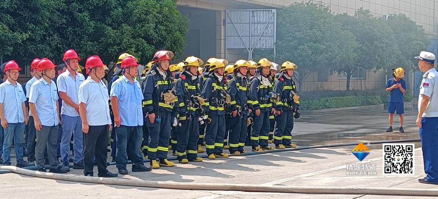 Z6尊龙凯时起劲配合消防联合演练，，，，，，共筑清静生产防地