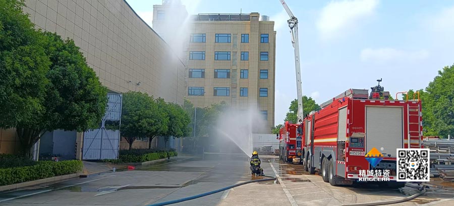 Z6尊龙凯时起劲配合消防联合演练，，，，，，共筑清静生产防地