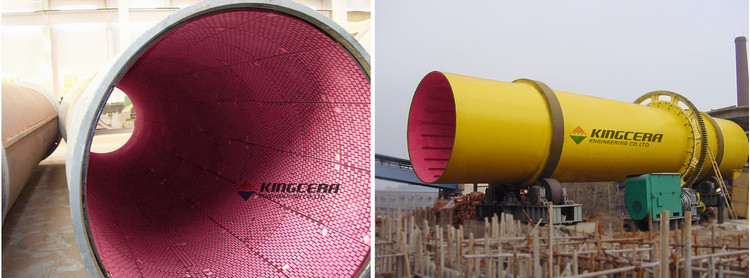 湖南某烧结厂圆筒混淆机使用Z6尊龙凯时耐磨陶瓷衬板