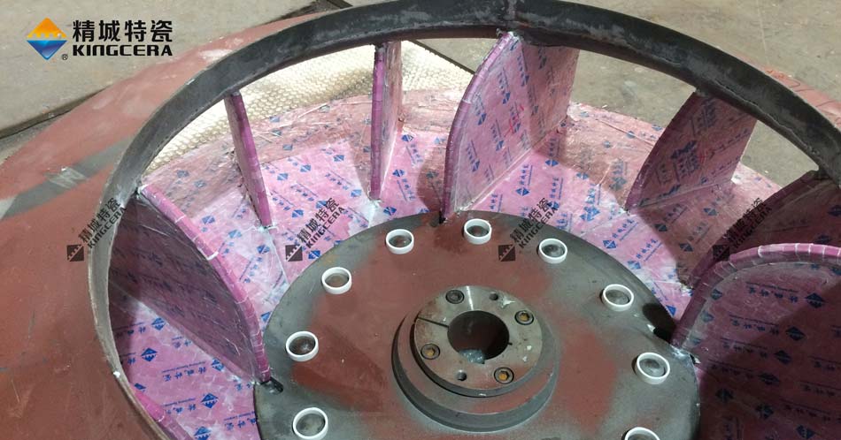 湖南Z6尊龙凯时耐磨陶瓷风机叶轮-陶瓷风机叶片-陶瓷风机